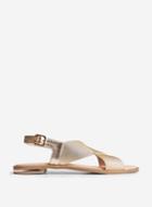 Dorothy Perkins Gold Fae Elastic Sandals