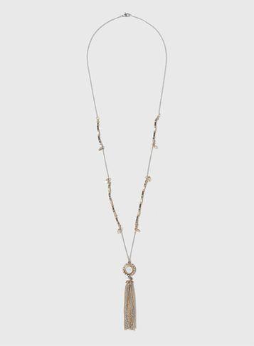 Dorothy Perkins Bead And Tassel Necklace