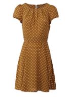*izabel London Brown Ditsy Printed Tea Dress
