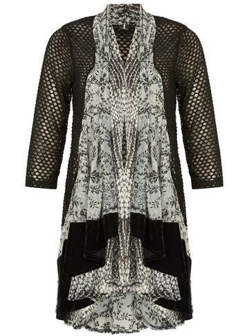 Dorothy Perkins *izabel London Black Printed Cardigan