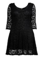Dorothy Perkins *izabel London Curve Black Lace Skater Dress