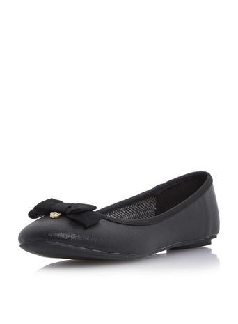 Dorothy Perkins *head Over Heels 'hirshey' Bow Detail Ballerina Pumps