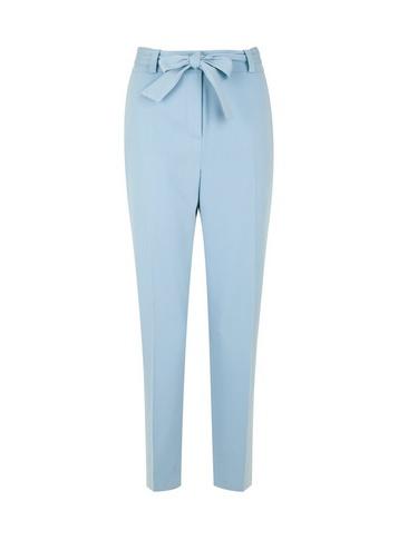 Dorothy Perkins Blue Tie Waist Trousers