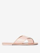 Dorothy Perkins Nude Leather 'fearn' Mule Sandals
