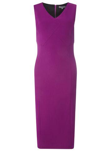 Dorothy Perkins *tall Purple Bengaline Dress