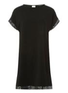 Dorothy Perkins Black Embellished Shoulder Shift Dress