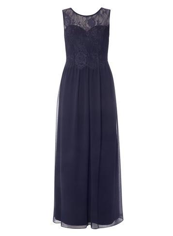 Dorothy Perkins *showcase Petite Navy 'grace' Maxi Dress