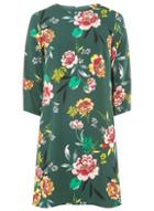Dorothy Perkins Teal Floral Print Shift Dress