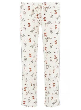 Dorothy Perkins Cream Animal Pyjama Bottoms