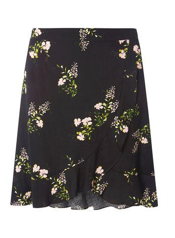 Dorothy Perkins Black Ditsy Ruffle Mini Skirt