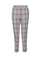 Dorothy Perkins Petite Rust Checked Ankle Grazer Trousers
