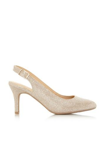 Dorothy Perkins *head Over Heels By Dune 'carrla' Mid Heel Slingback Court Shoes