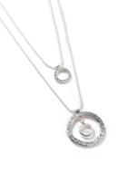 Dorothy Perkins Silver Circle Drop Necklace
