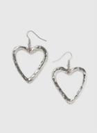 Dorothy Perkins Silver Cut Out Heart Earrings