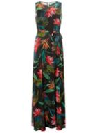 Dorothy Perkins *billie & Blossom Tall Black Tropical Print Maxi Dress