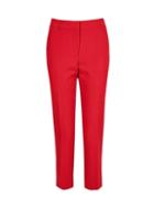 Dorothy Perkins Red Ankle Grazer Trousers