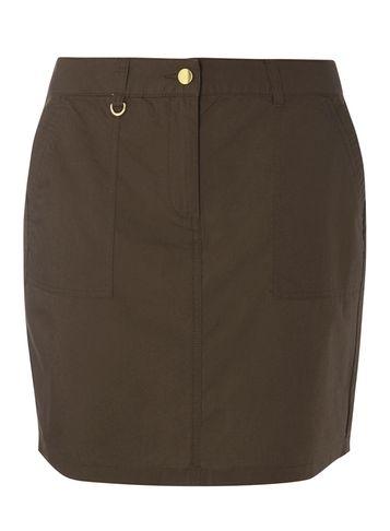 Dorothy Perkins Khaki Poplin Skirt