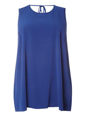 Dorothy Perkins Dp Curve Cobalt Tie Back Camisole Top