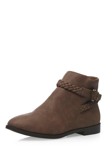 Dorothy Perkins Taupe 'bumble' Plaited Boots