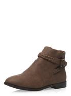 Dorothy Perkins Taupe 'bumble' Plaited Boots