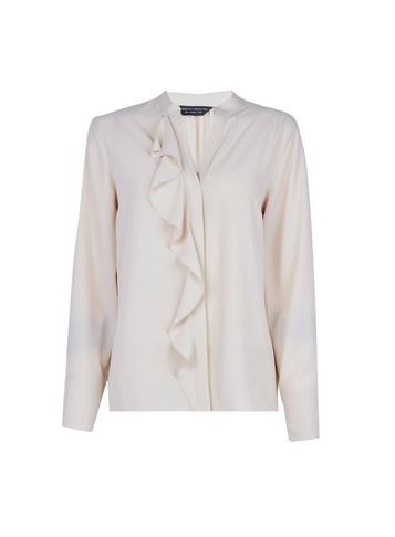 Dorothy Perkins Blush Ruffle Front Shirt