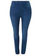 Dorothy Perkins *dp Curve Blue Midwash Eden Super Soft Denim Ankle Grazer Jeggings