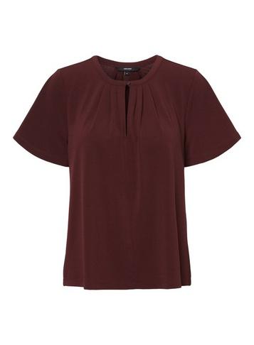 *vero Moda Wine Red Keyhole Top