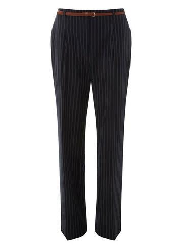 Dorothy Perkins Navy Wide Leg Double Stripe Trousers