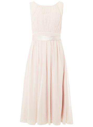 Dorothy Perkins *showcase Blush 'bethany' Midi Skater Dress
