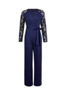 Dorothy Perkins *navy Lace Sleeve Jumpsuit