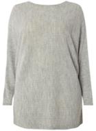 Dorothy Perkins Dp Curve Grey Slouch Rib Jumper