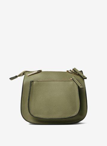 Dorothy Perkins Khaki Mini Saddle Cross Body Bag