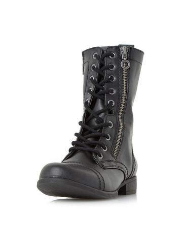 Dorothy Perkins *head Over Heels By Dune Black 'rachey' Flat Boots