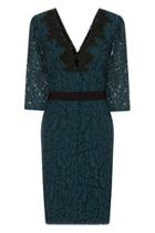 Dorothy Perkins *little Mistress Teal Wrap Bodycon Dress