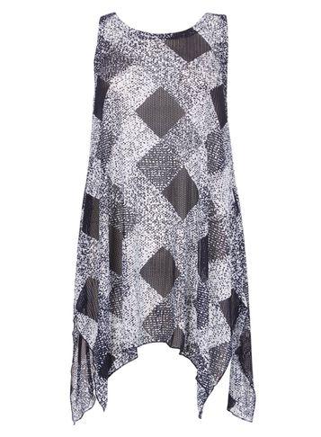 Dorothy Perkins *izabel London Blue Checked Sleeveless Top