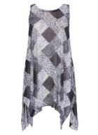 Dorothy Perkins *izabel London Blue Checked Sleeveless Top