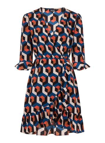 Dorothy Perkins *girls On Film Multi Geometric Print Dress