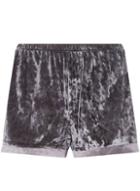 Dorothy Perkins Charcoal Velvet Shorts
