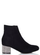 *quiz Diamante Heel Ankle Boots