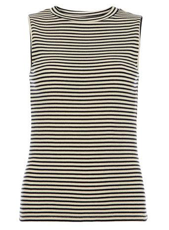 Dorothy Perkins Navy Stripe Rib Textured Tank Top