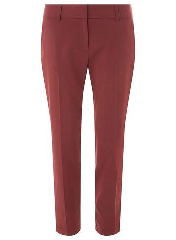 Dorothy Perkins Claret Split Hem Ankle Grazer Trousers