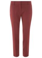 Dorothy Perkins Claret Split Hem Ankle Grazer Trousers