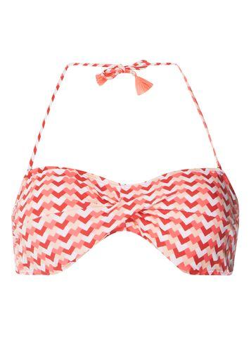Dorothy Perkins Zig Zag Bandeau Bikini Top