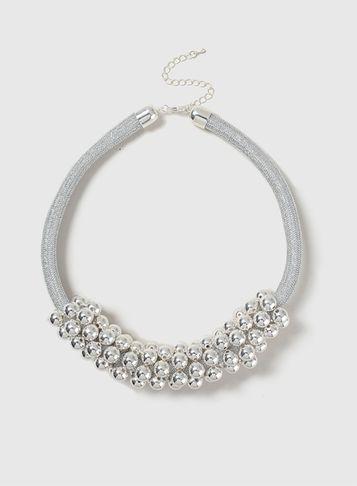 Dorothy Perkins Ball Cluster Rope Necklace