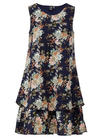 *izabel London Multi Colour Layered Hem Shift Dress