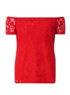 Dorothy Perkins Red Lace Bardot Top