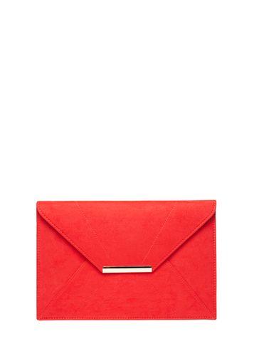 Dorothy Perkins Red Envelope Clutch Bag