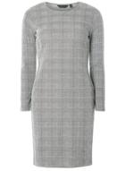 Dorothy Perkins Monochrome Long Sleeve Checked Bodycon Dress