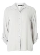 Dorothy Perkins Silver Tab Roll Sleeve Shirt