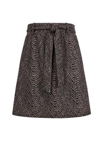 Dorothy Perkins Multi Coloured Zebra Print Jacquard Tie Mini Skirt